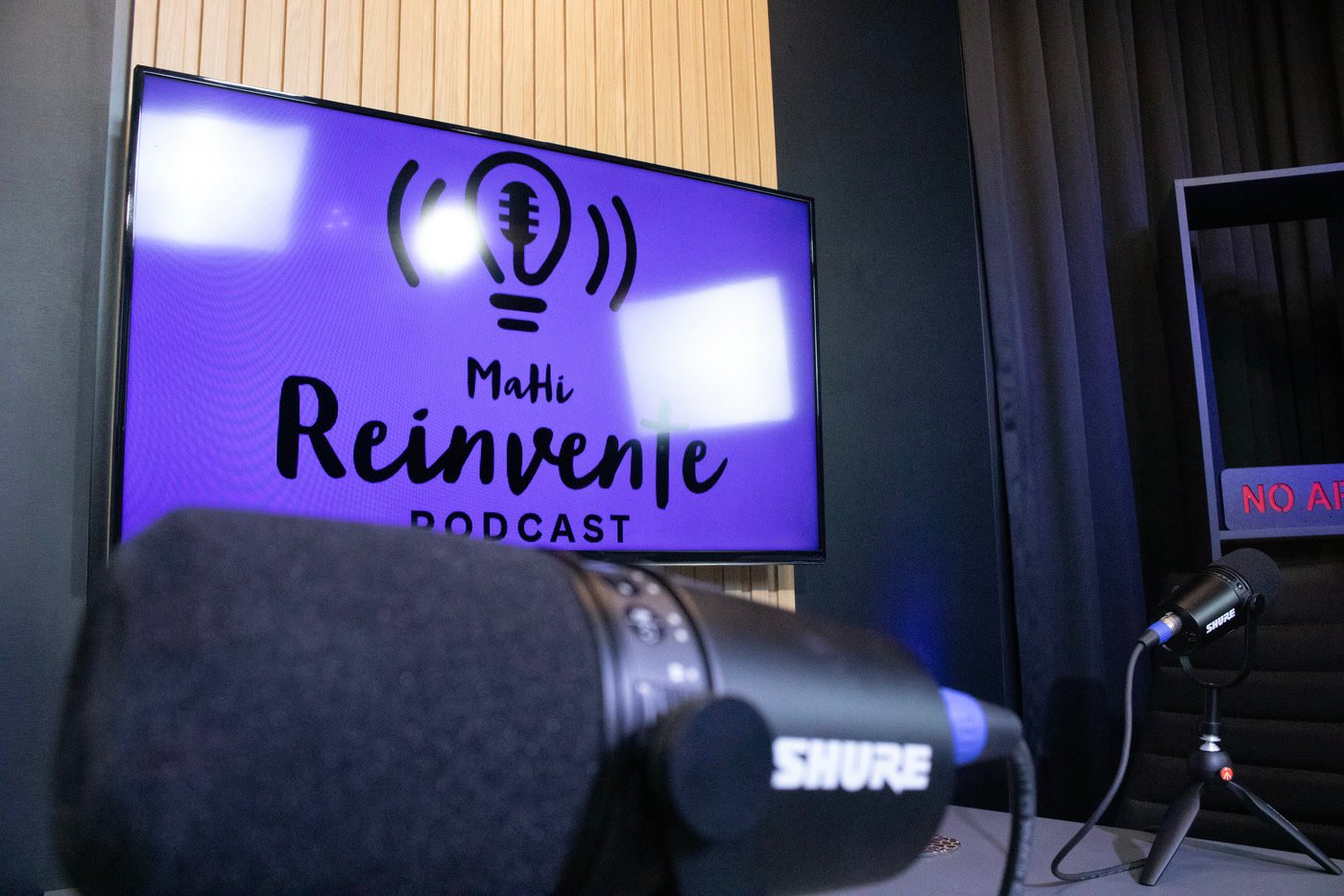 Estúdio de podcast Reinvente 1
